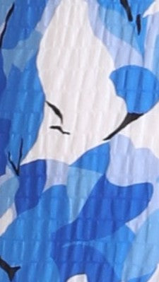 Women Wedding Guest Blue Floral One Shoulder Maxi Dress