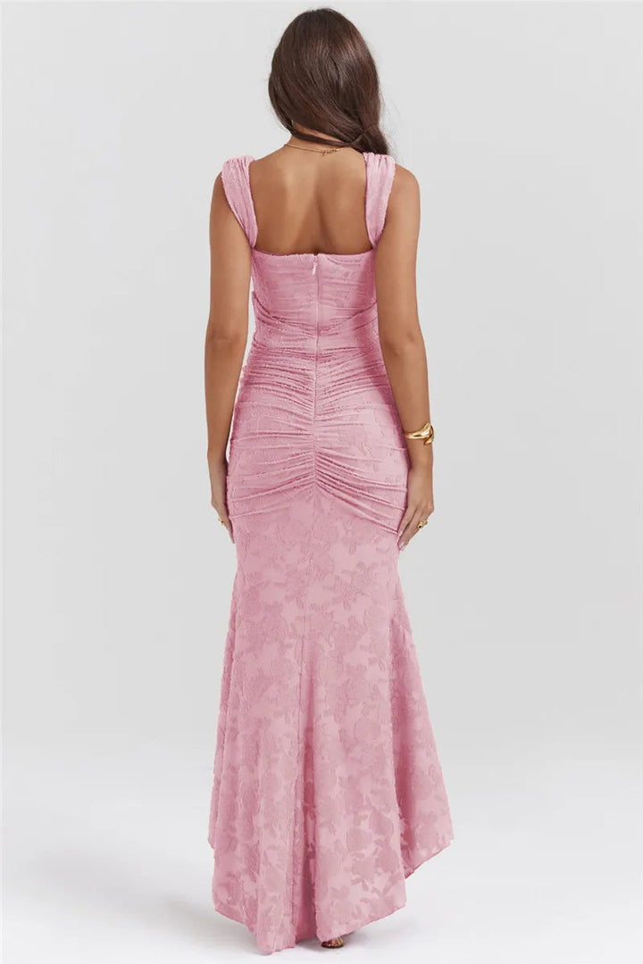 Women Summer Backless Sleeveless Elegant Maxi Dress