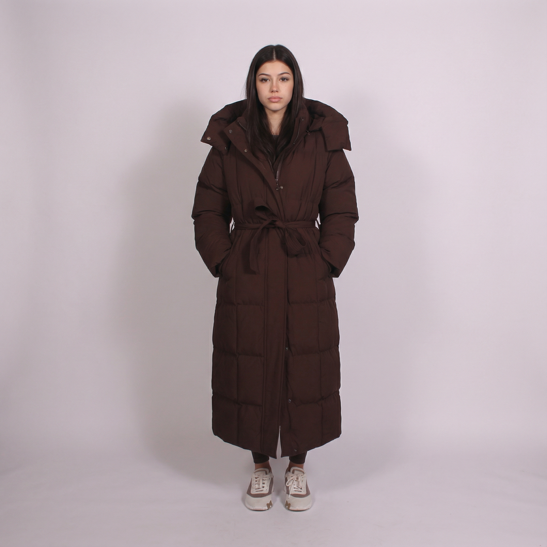Madeline | Hooded Longline Winter Puffer Coat