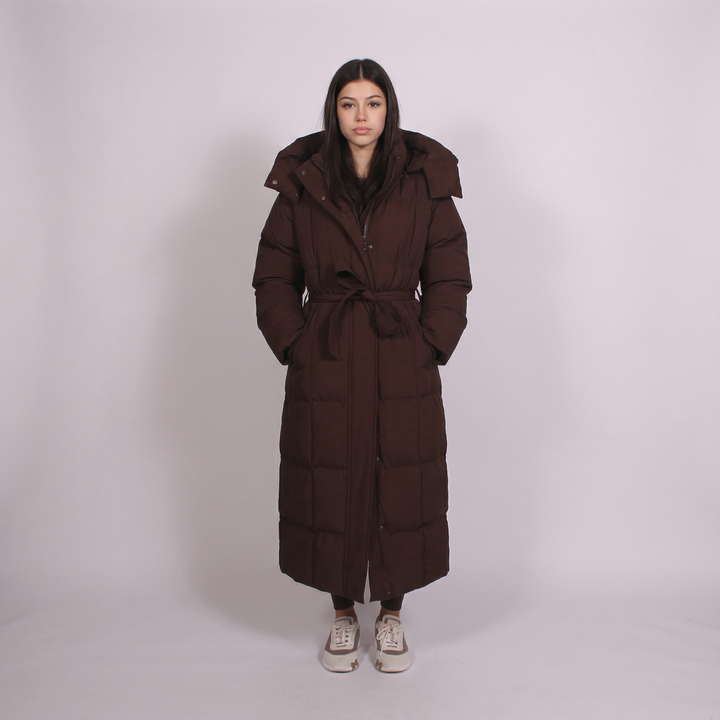 Madeline | Hooded Longline Winter Puffer Coat