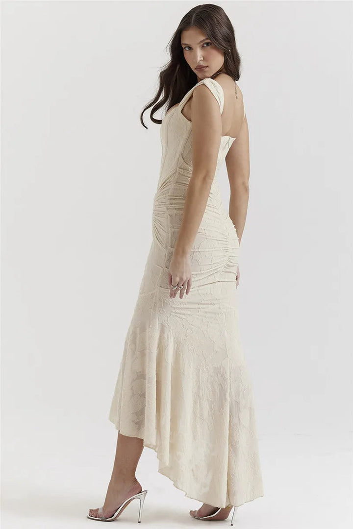 Women Summer Backless Sleeveless Elegant Maxi Dress