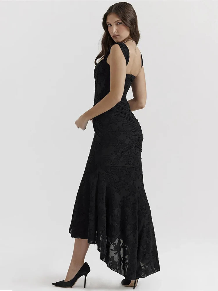 Women Summer Backless Sleeveless Elegant Maxi Dress