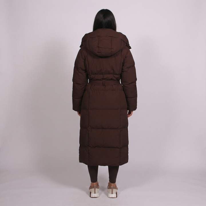 Madeline | Hooded Longline Winter Puffer Coat
