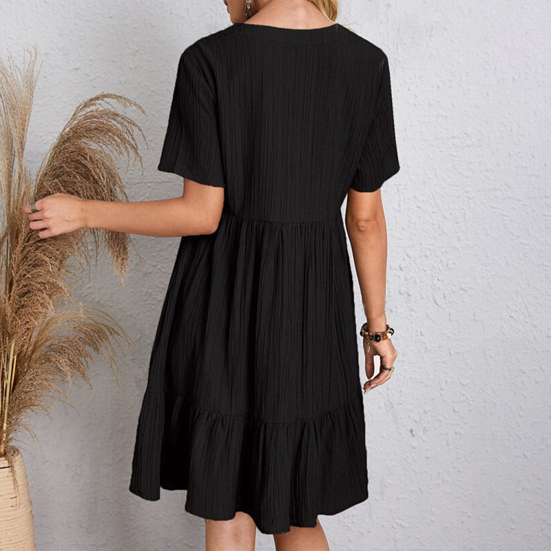 Women Spring Elegant Sleeveless Radiant Ruffle Mini Dress