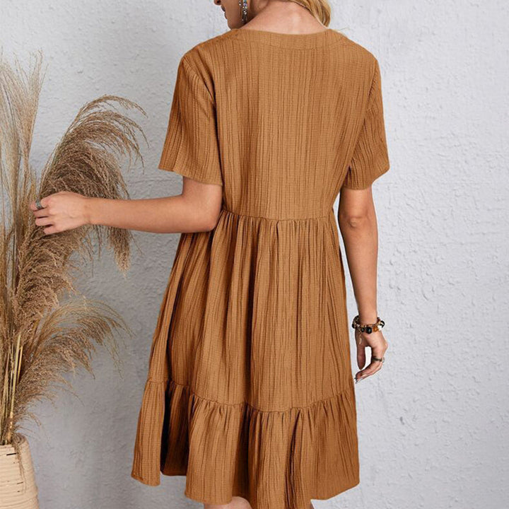 Women Spring Elegant Sleeveless Radiant Ruffle Mini Dress
