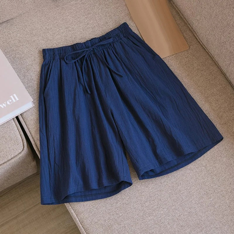 Women Summer Elegant Soft Casual Comfy Fit Elastic Shorts