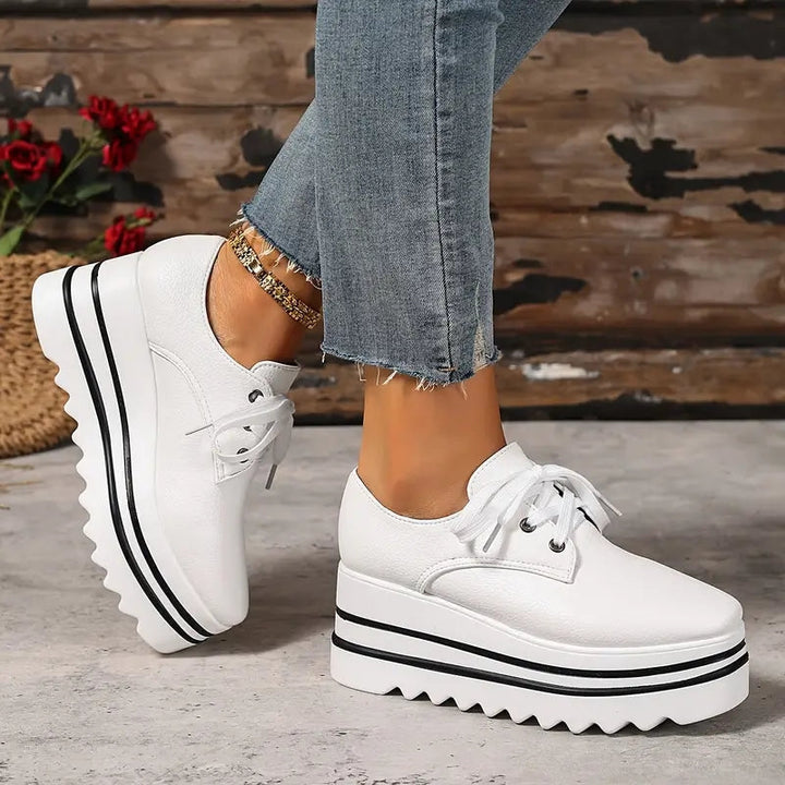 Women Summer Casual Elevated Platform Wedge Sneakers