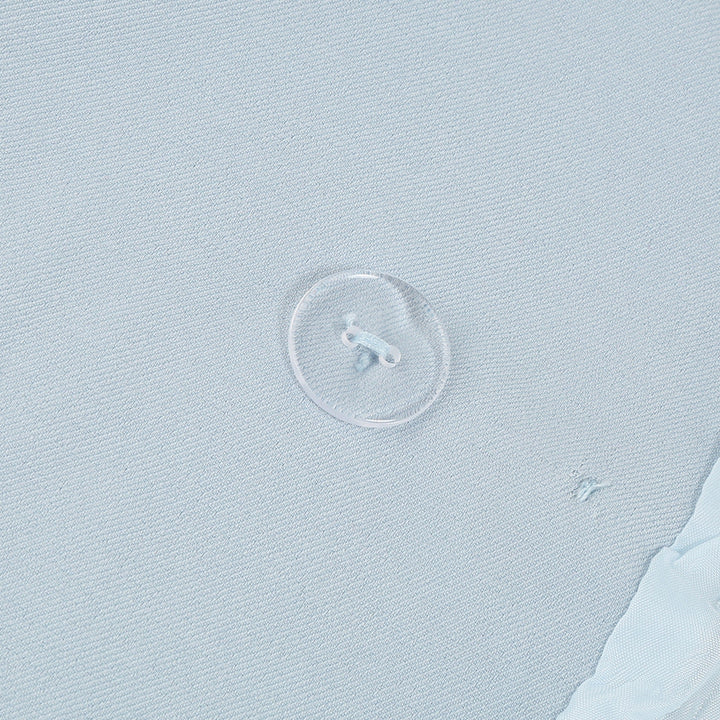 Women Spring Wedding Guest Double Breasted Cape Dress