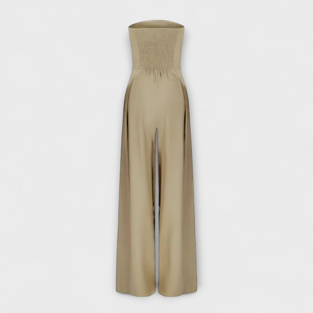 Women Spring Elegant Sleeveless Fashion Radiant Strapless Jumpsuit