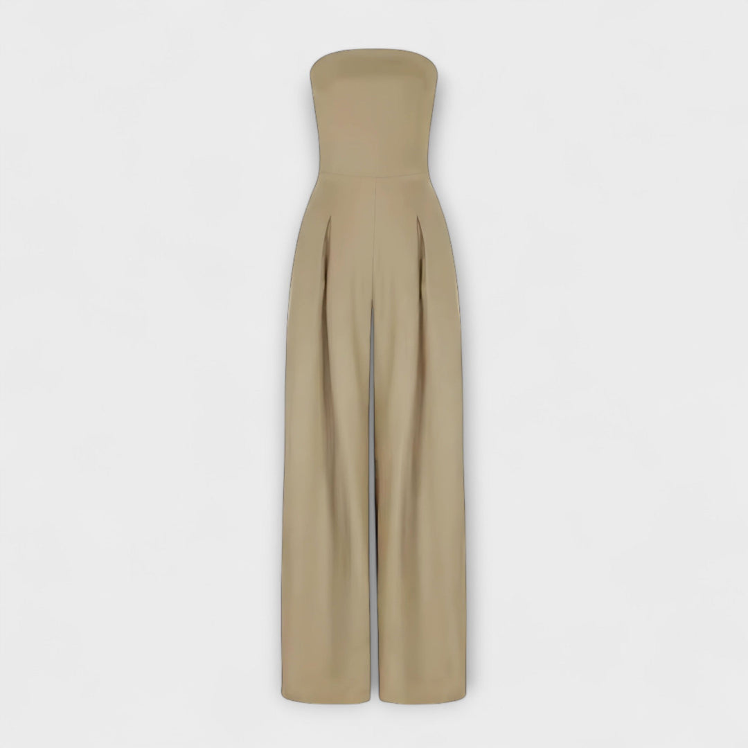 Women Spring Elegant Sleeveless Fashion Radiant Strapless Jumpsuit