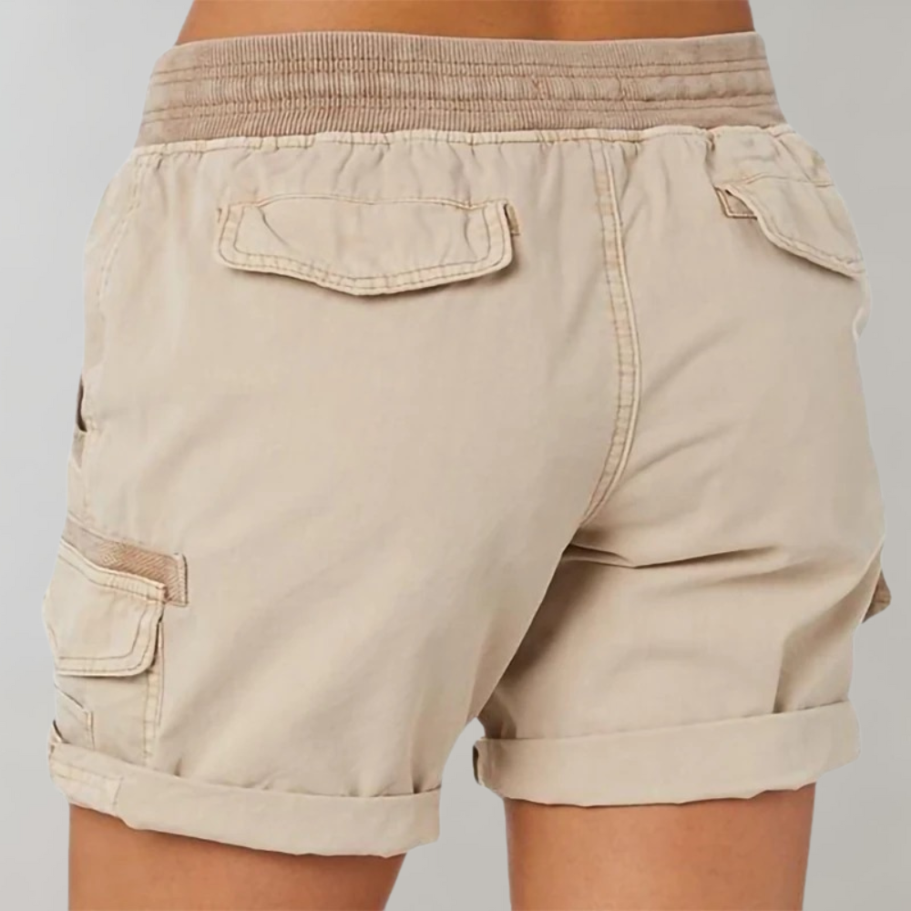 Women Spring Elegant Sleeveless Radiant High-Waist Fashion Shorts