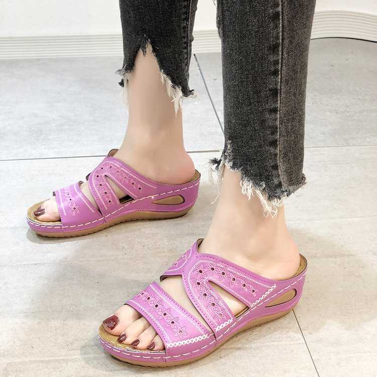 Women Spring Floral Comfort Support Everyday Sandals