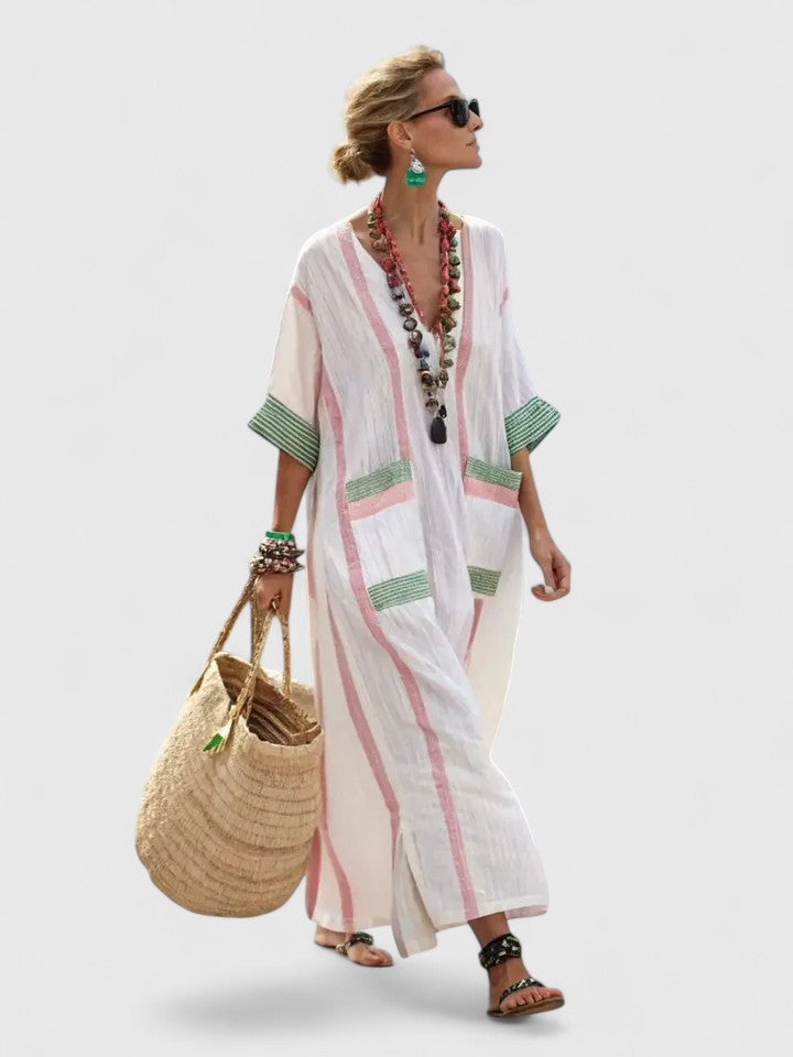 Women Spring Elegant Printed Relaxed Maxi Dress