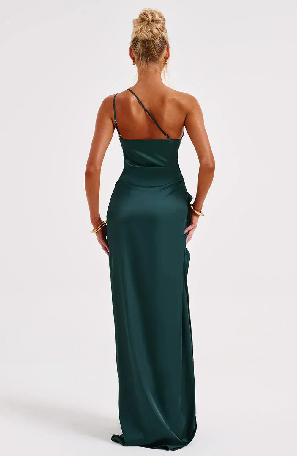 Women Spring Wedding Guest Asymmetric Evening Maxi Dress