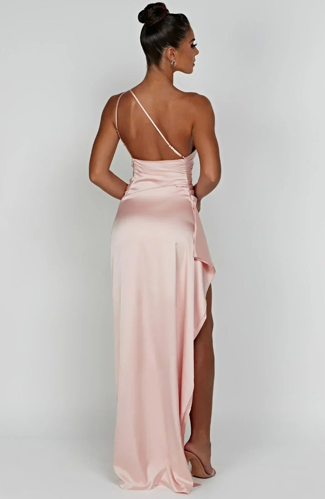 Women Spring Wedding Guest Asymmetric Evening Maxi Dress
