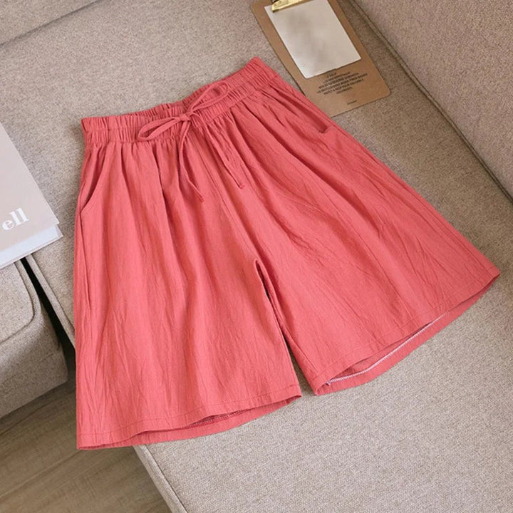 Women Summer Elegant Soft Casual Comfy Fit Elastic Shorts