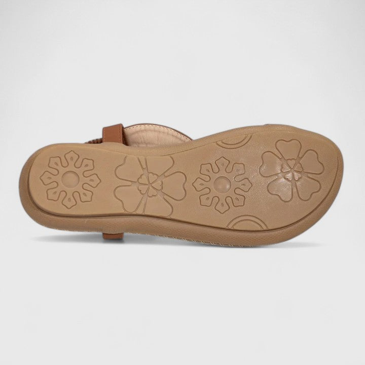 Women Spring Elegant Beaded Cushioned Walking Sandals