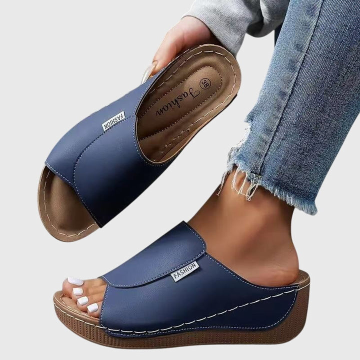 Women Spring Elegant Open Toe Casual Comfort Wedge Sandals