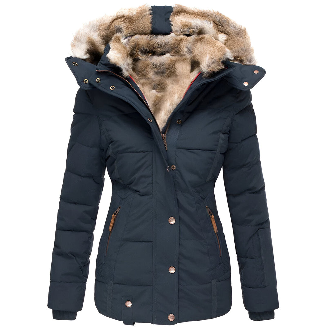 Harper | Women’s Winter Puffer Coat with Faux Fur Hood