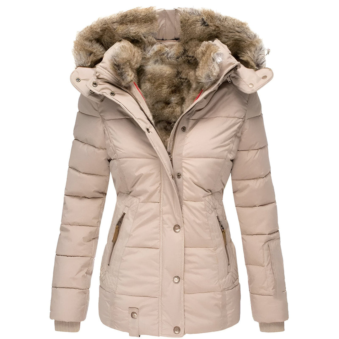 Harper | Women’s Winter Puffer Coat with Faux Fur Hood