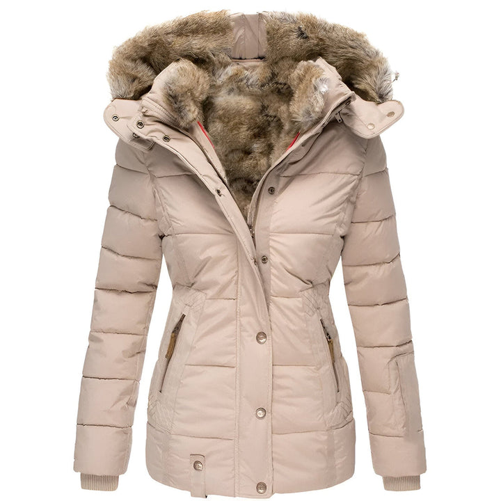 Harper | Women’s Winter Puffer Coat with Faux Fur Hood