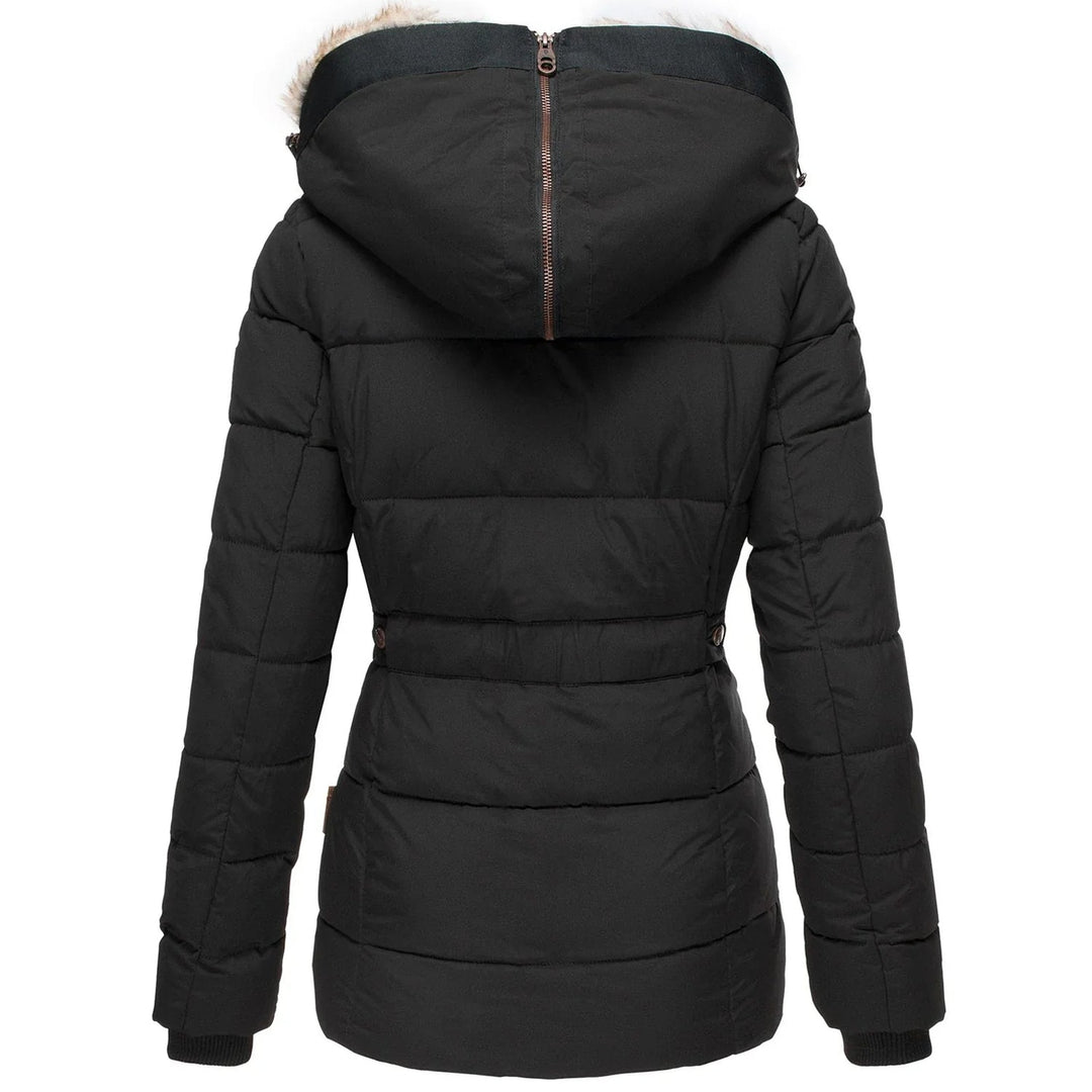 Harper | Women’s Winter Puffer Coat with Faux Fur Hood