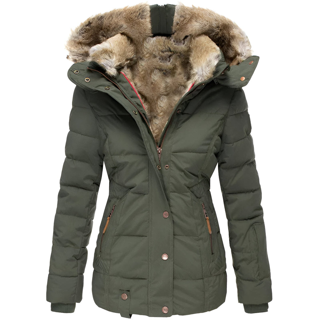 Harper | Women’s Winter Puffer Coat with Faux Fur Hood