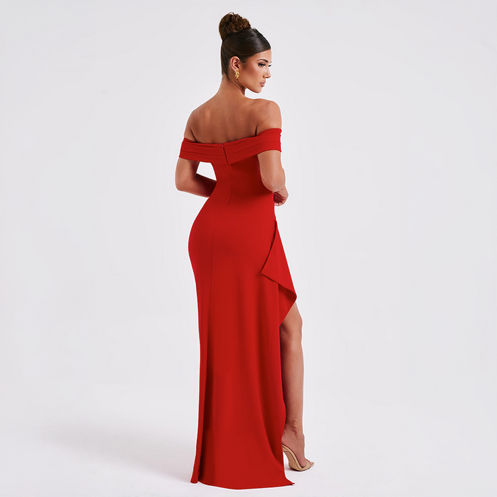 Cocktail Ruched Sculpted Bodycon Maxi Dress for Women