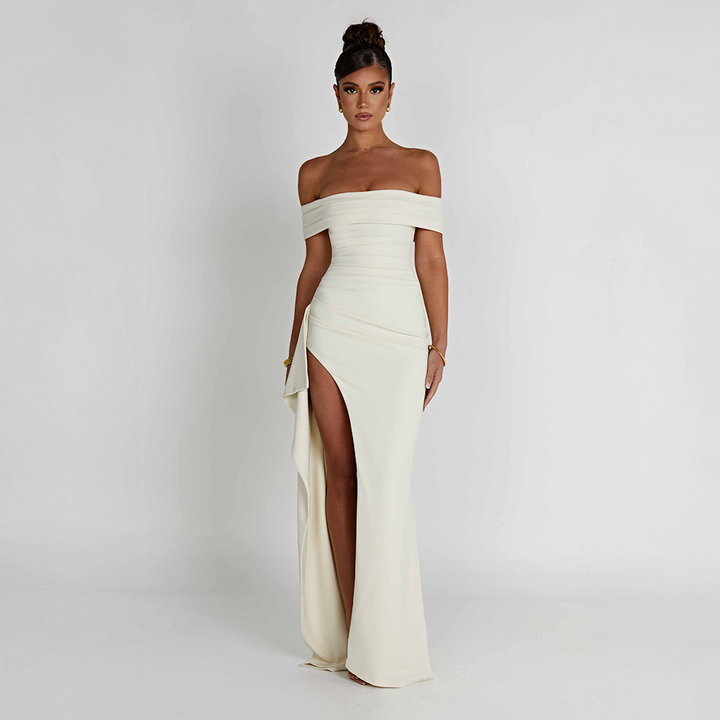 Cocktail Ruched Sculpted Bodycon Maxi Dress for Women
