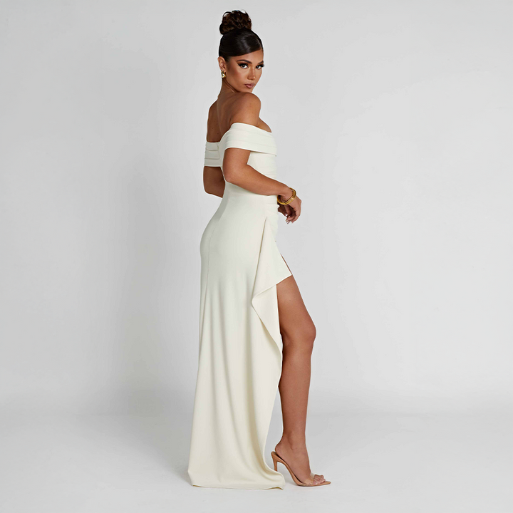 Cocktail Ruched Sculpted Bodycon Maxi Dress for Women