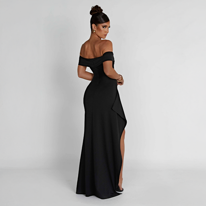 Cocktail Ruched Sculpted Bodycon Maxi Dress for Women