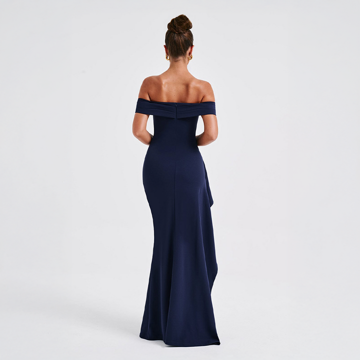 Cocktail Ruched Sculpted Bodycon Maxi Dress for Women