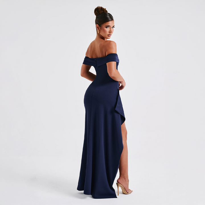 Cocktail Ruched Sculpted Bodycon Maxi Dress for Women