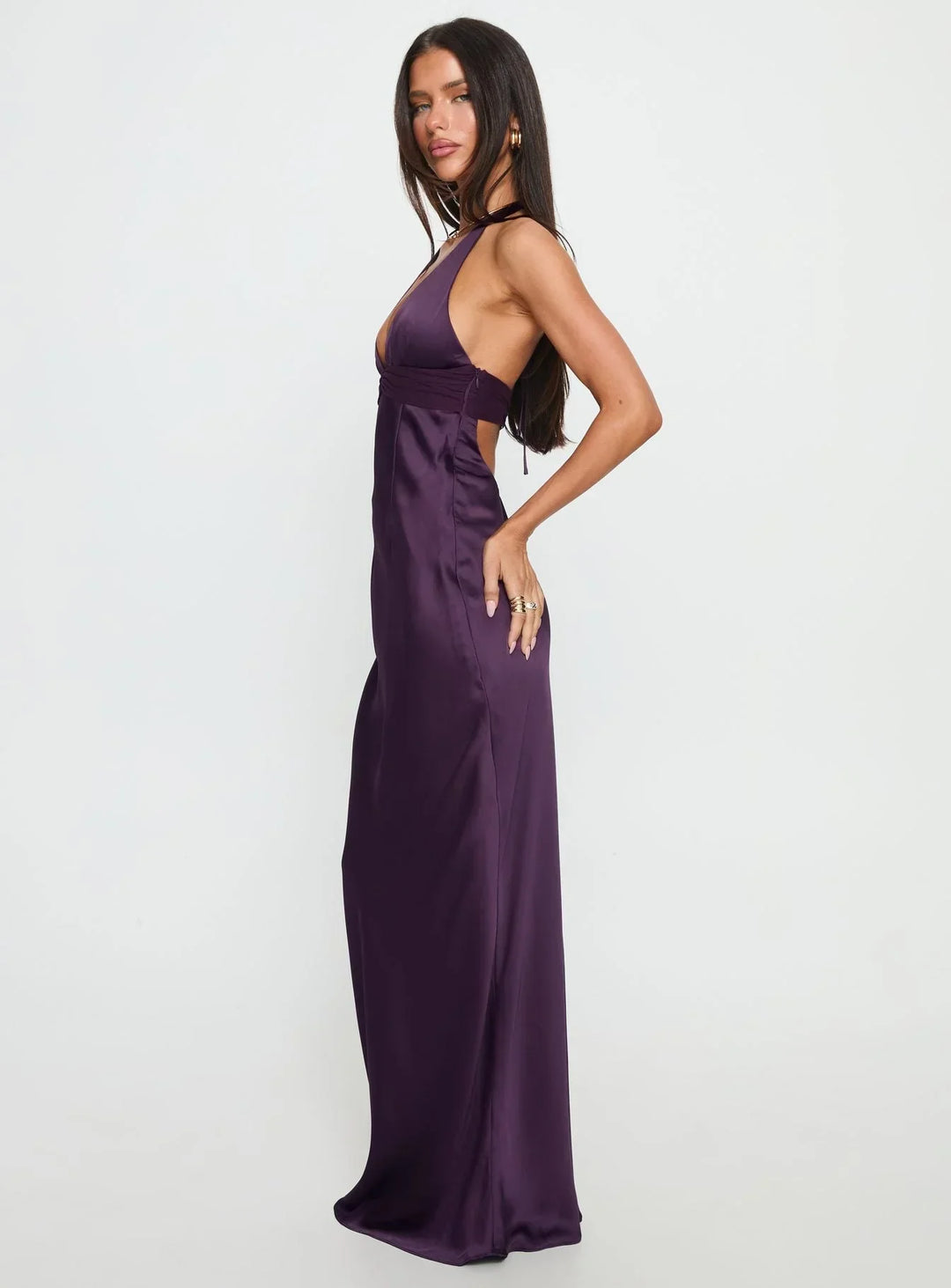 Floral Halter Wedding Guest Maxi Dress for Women - Summer