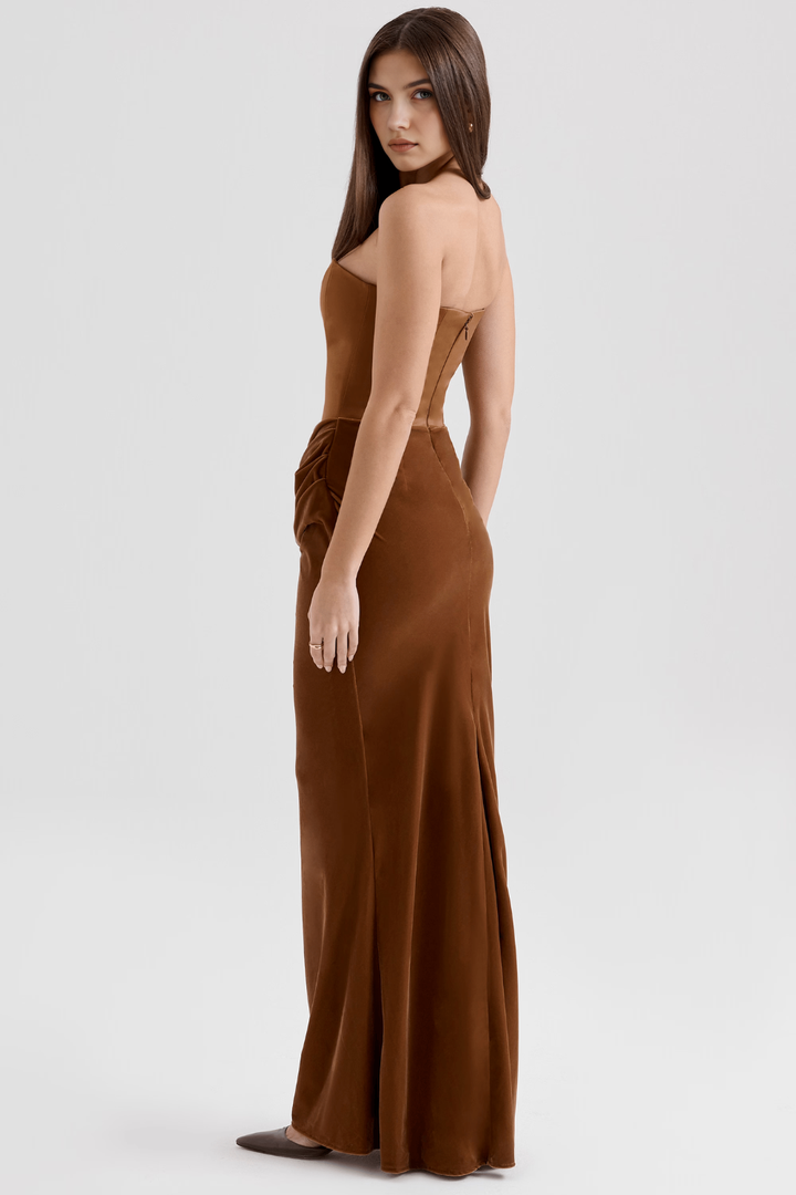 Floral V-Neck Flowy Boho Maxi Dress for Women, Summer