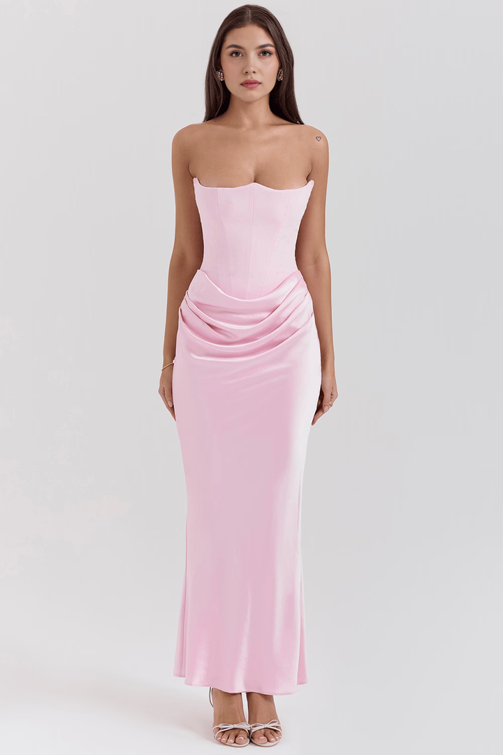 Floral V-Neck Flowy Boho Maxi Dress for Women, Summer