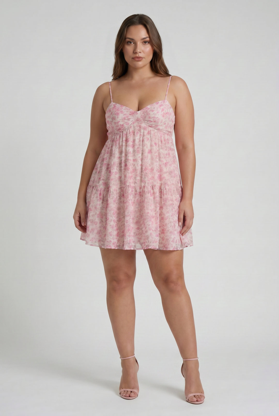 Floral Wedding Guest Short Sleeve Mini Dress for Women
