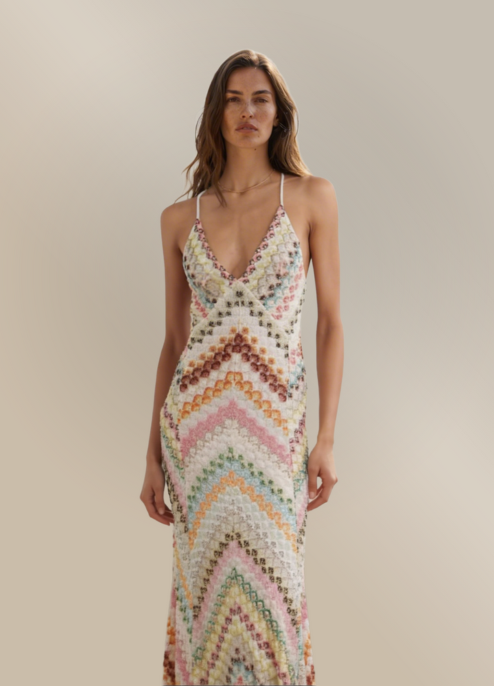 Floral Wedding Guest V-Neck Summer Maxi Dress for Women