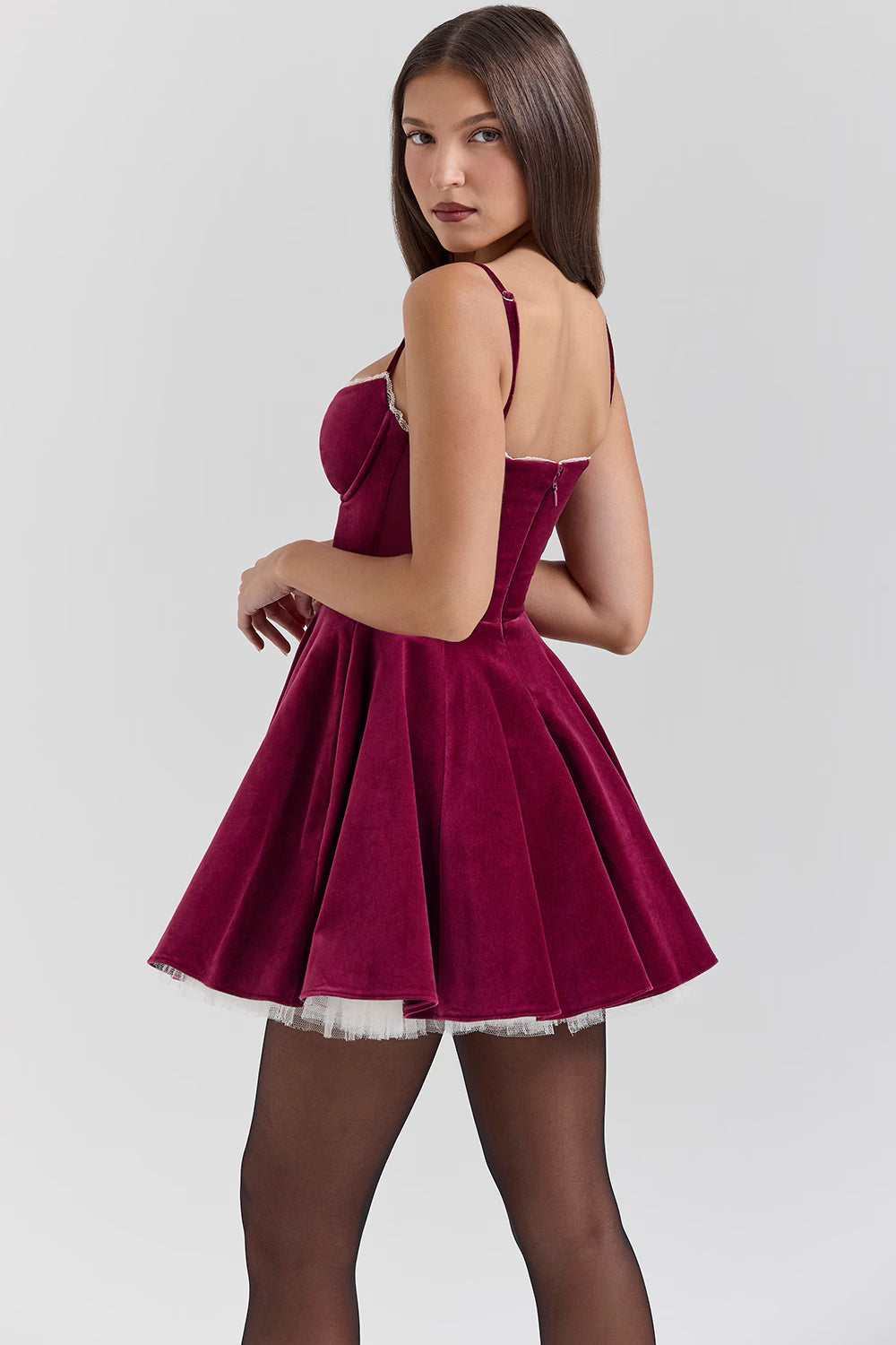 Homecoming Sweetheart Skater Mini Dress for Women