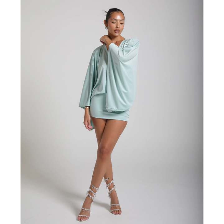 Homecoming V Neck Ruched Bodycon Mini Dress for Women