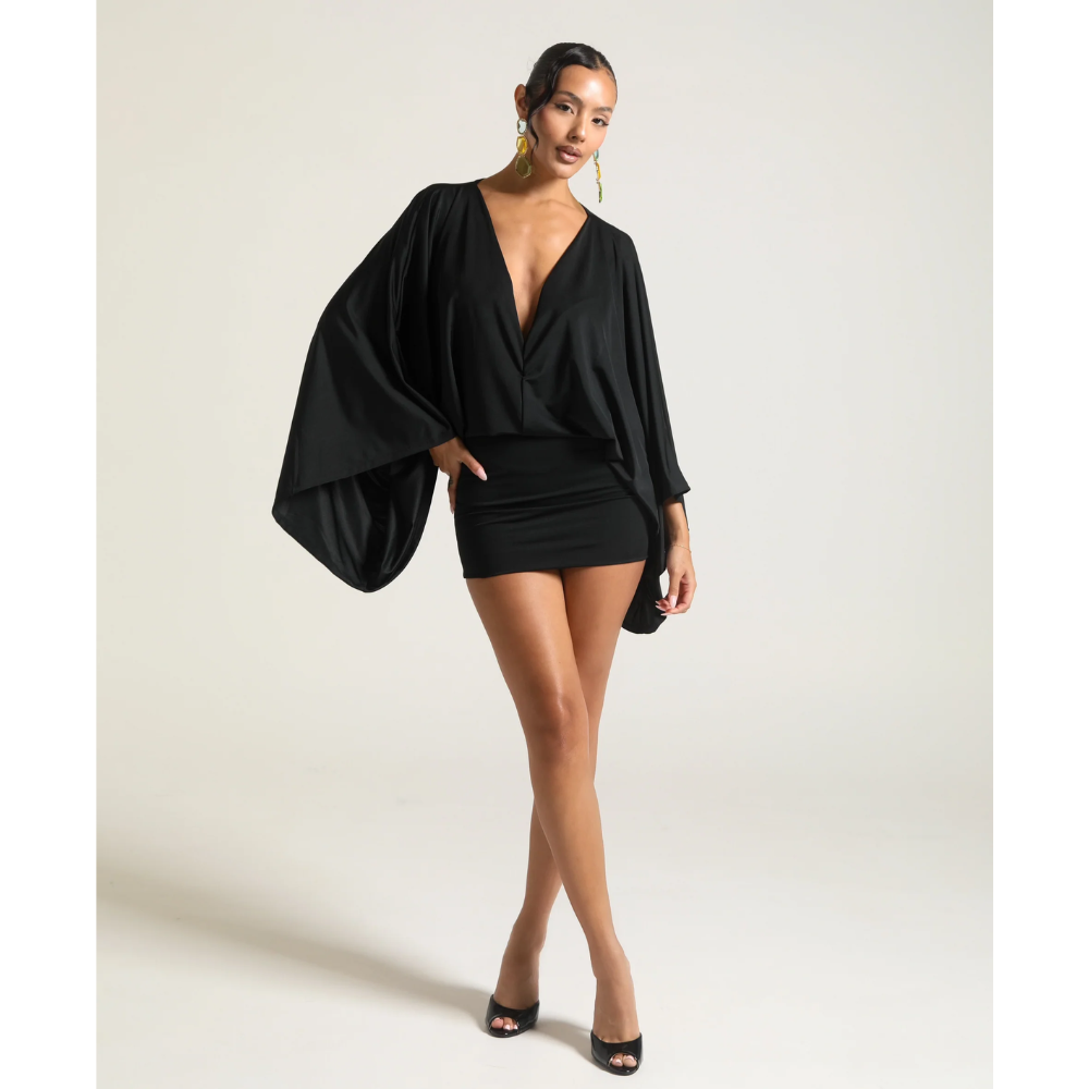 Homecoming V Neck Ruched Bodycon Mini Dress for Women