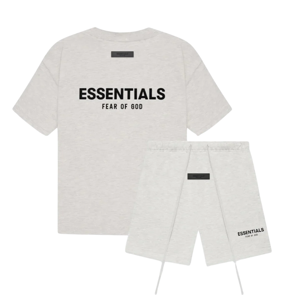 Men black graphic tee and shorts matching set with crewneck short sleeve T-shirt and elastic drawstring shorts, front view