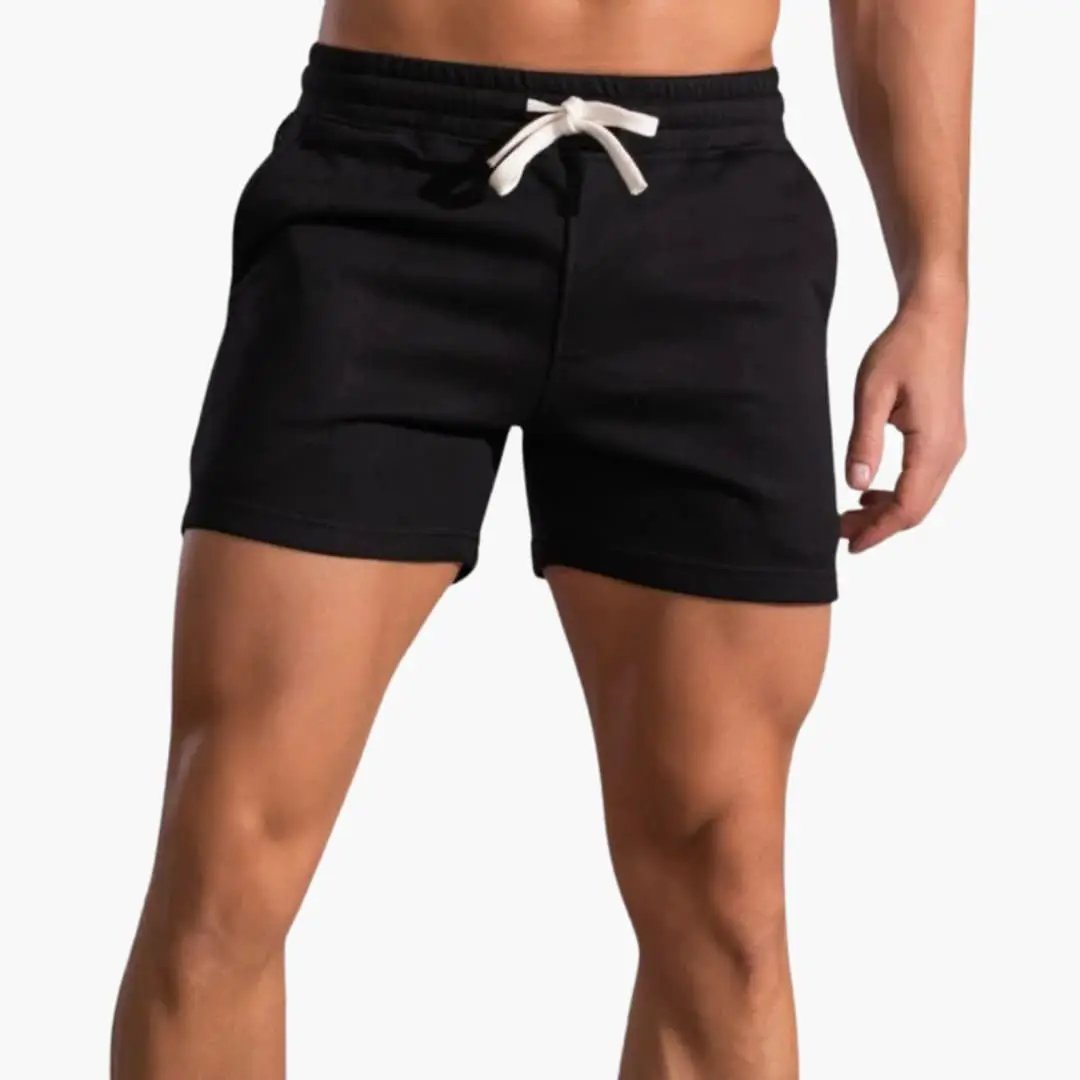Men's Above-Knee Drawstring Shorts - Casual Summer Shorts