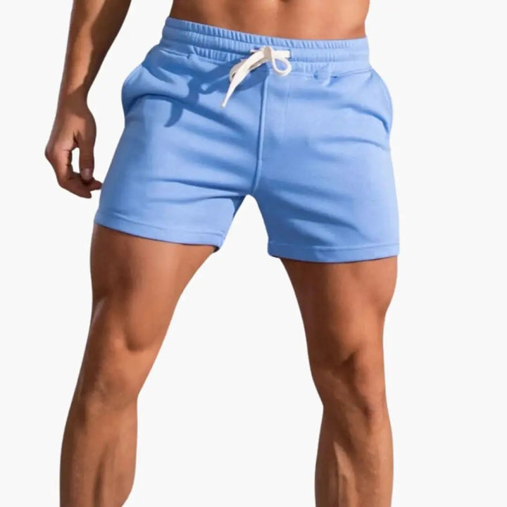 Men's Above-Knee Drawstring Shorts - Casual Summer Shorts