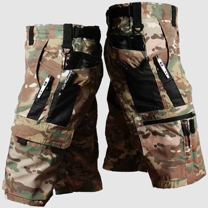 Men's Camo Cargo Shorts Knee Length Multi-Pocket Utility