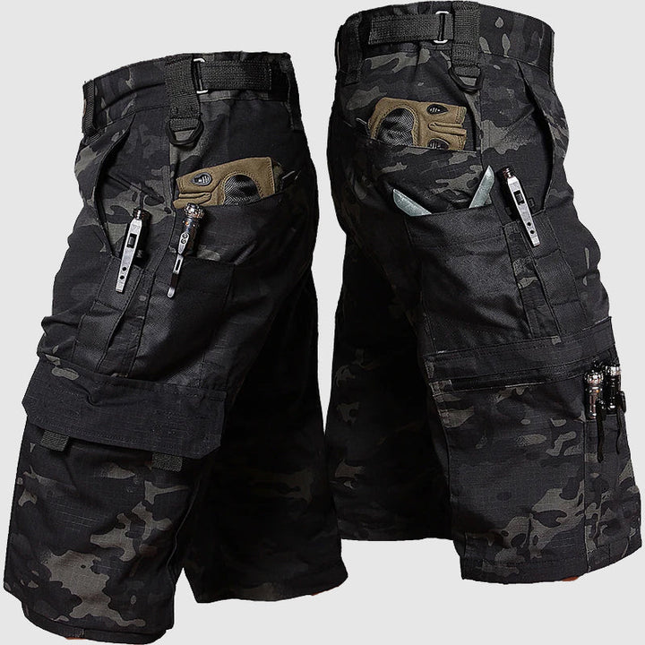 Men's Camo Cargo Shorts Knee Length Multi-Pocket Utility