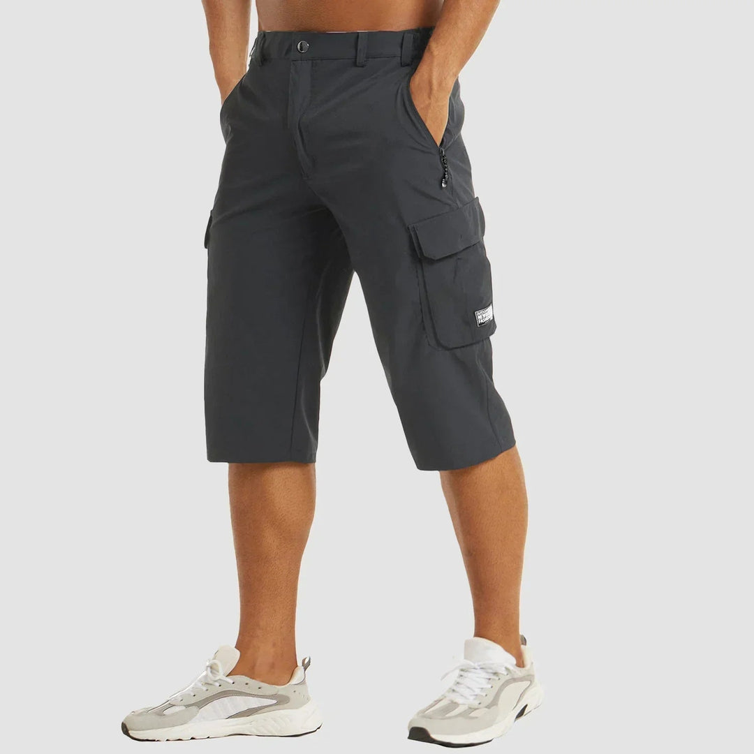 Men's Cargo Bermuda Shorts Knee Length Multi-Pocket Summer Shorts