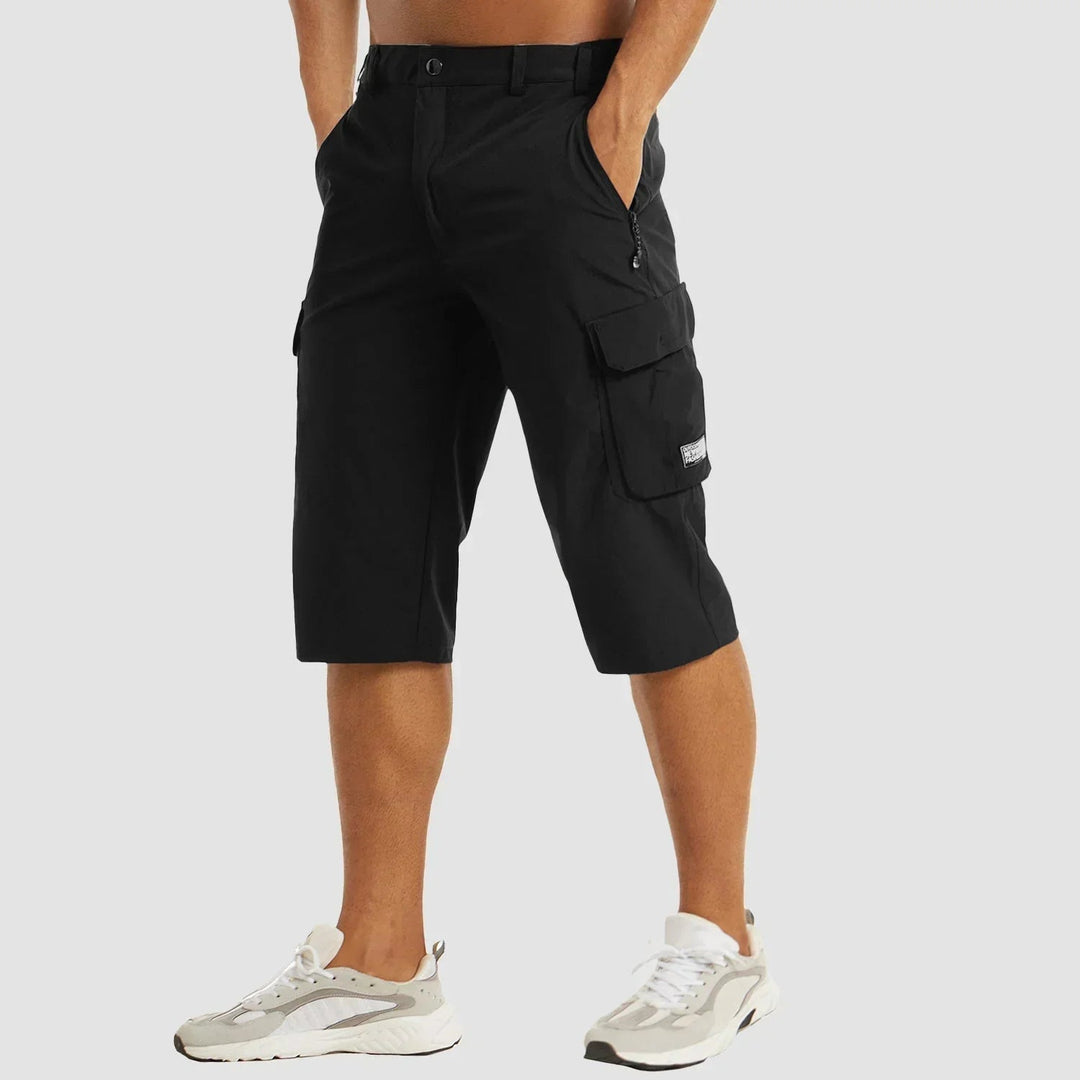Men's Cargo Bermuda Shorts Knee Length Multi-Pocket Summer Shorts