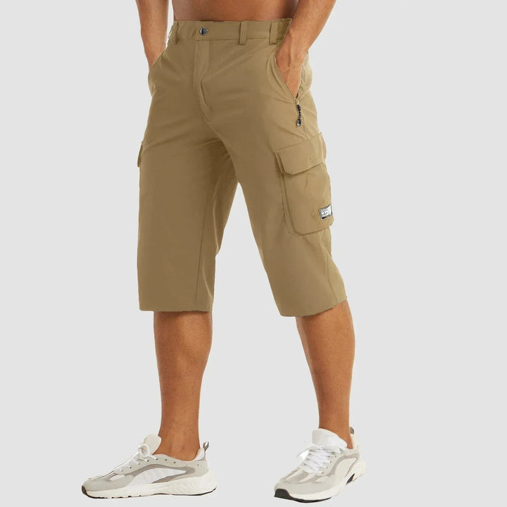 Men's Cargo Bermuda Shorts Knee Length Multi-Pocket Summer Shorts
