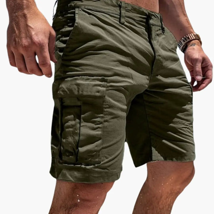 Men's Cargo Knee-Length Shorts - Multi-Pocket Summer Shorts